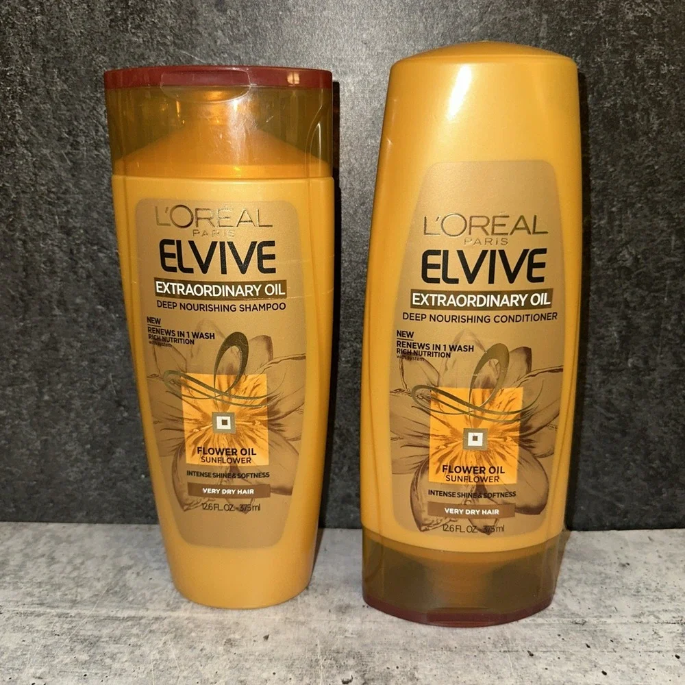 L'Oreal PARIS ELVIVE EXTRAORDINARY OIL SHAMPOO & CONDITIONER FOR VERY DRY HAIR